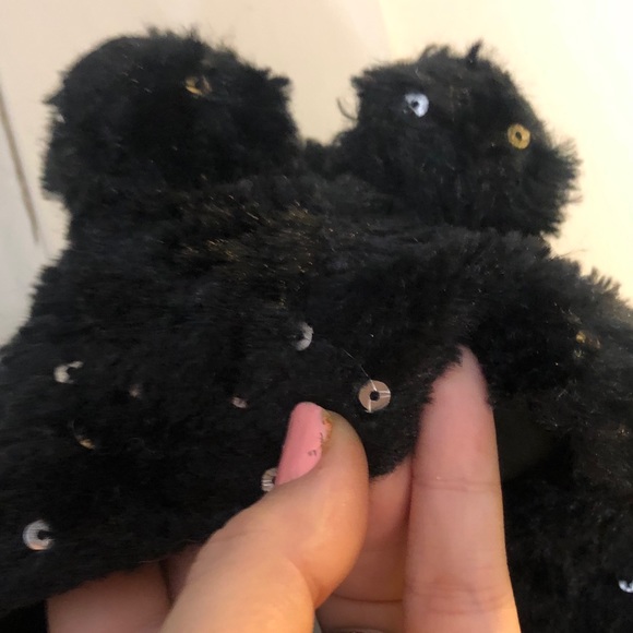 WonderKids BlackFaux Fur Vest with Hood & Ears - Picture 6 of 8